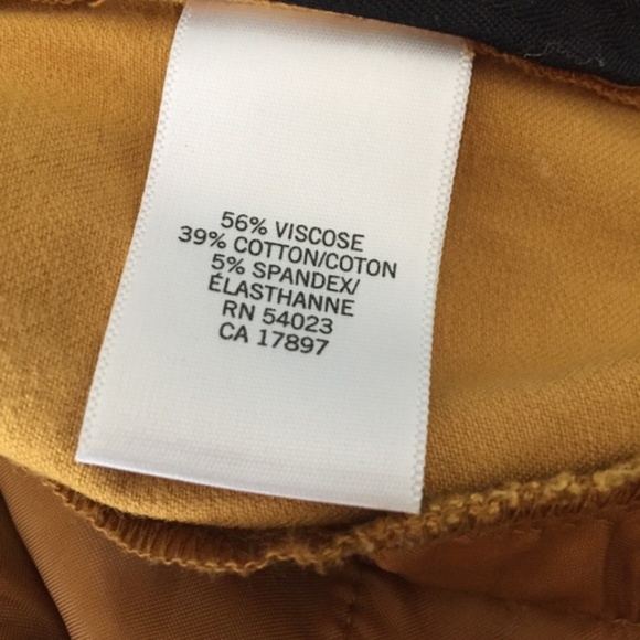 Banana Republic Martin Fit Mustard Slim-Straight Work Pants Size 6 - Picture 4 of 7